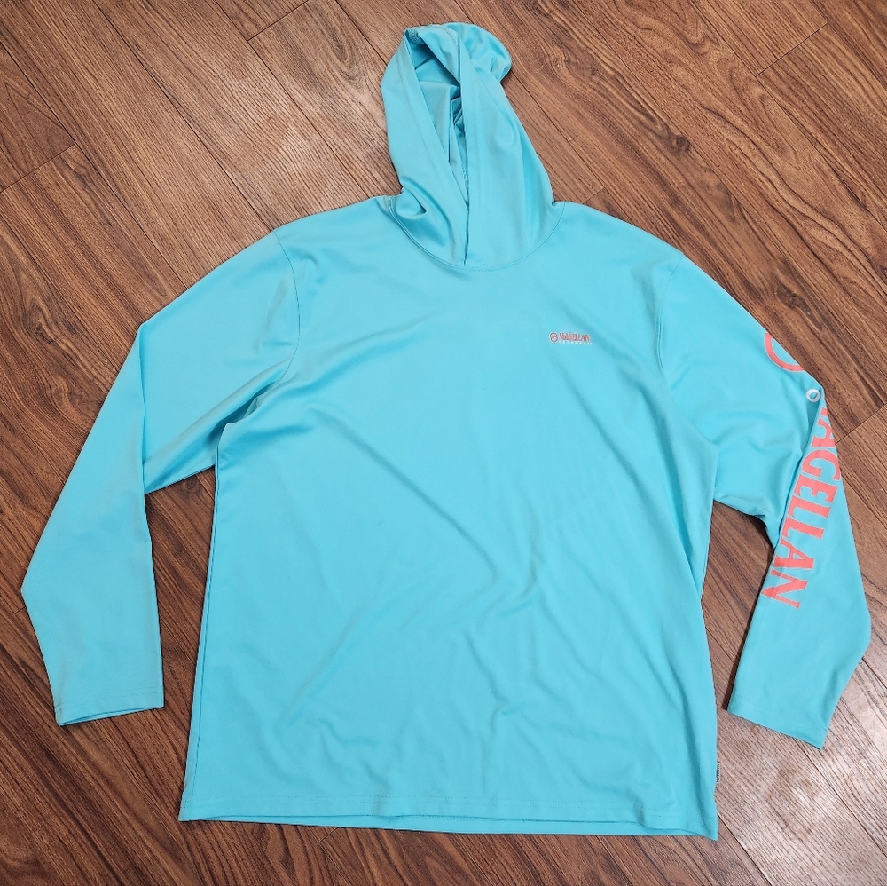 Magellan Outdoors Light Blue Hoodie